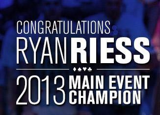 Ryan Riess Wins The 2013 WSOP Main Event